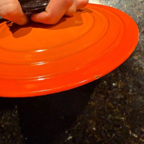 VTG Le Creuset France #B 2 Qt. Dutch Oven and Lid 2pc Set Flame - Picture 11 of 11